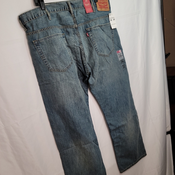 NWT Levi's 569 Loose Straight Blue Jeans, Size 38×30 - Picture 9 of 12